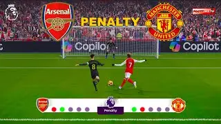 Arsenal vs Manchester United - Penalty Shootout | Premier League 2025/26 | Pes 21 Gameplay