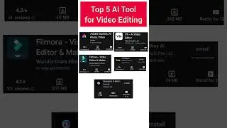 Top 5 AI Tool for Video Editing