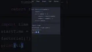 Measure Runtime in Python #coding #shorts  #python #tricks