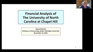 UNC Chapel Hill Budget Audit Presentation by Dr. Howard Bunsis Commissioned by UE150 & AAUP-NC