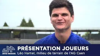 L&eacute;o Hamel, milieu de terrain de l'AG Caen by United Managers