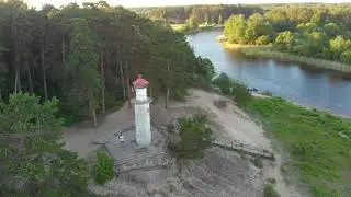 Rannapungerja Lighthouse, located on Lake Peipsi/Chudskoe