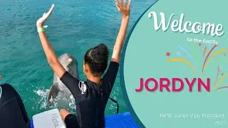 Dolphin Academy's NEW Junior Vice President, JORDYN! 🐬