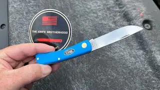 New Case Handle Color Light Blue Synthetic Black Shield Sob Buster Jr 2025 Stainless Steel #knife