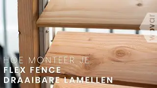 Draaibare lamellen zelf plaatsen | Flex fence lamellen