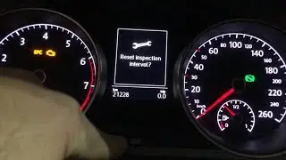 2012-2017 VW Golf 7 / VII how to reset OIL and Inspection service