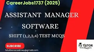 Assistant Manager (Software) Shift (1,2,3,4) Test Mcqs #careerjobs1737 