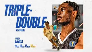 10th triple-double in VTB League history | Caleb Agada vs Astana