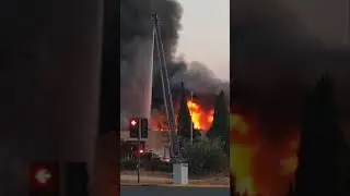 Massive 4 alarm fire destroys iconic Holliday Bowl in South Hayward, California