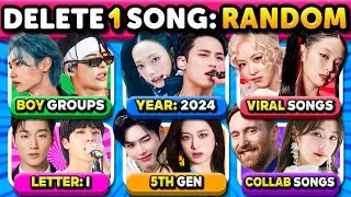 DELETE One Song 🎶 RANDOM Rules, 6 Songs Challenge 🔥 Kpop Quiz 2025 | K-Music Quiz