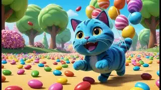 Cookie Cat and the Jellybean Jungle | Sweet Adventure Song for Kids | Sing Along Nursery Rhyme