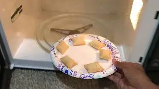 Microwaving pizza rolls at 1 in the morning and let the microwave beep