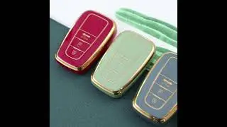 Vibrant Toyota Key Fob Remote Cover Case for Highlander Rav4 Camary CHR Corolla Avalon Prius