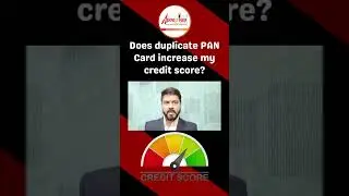 Does duplicate PAN Card increase my credit score? #shorts #youtubeshorts