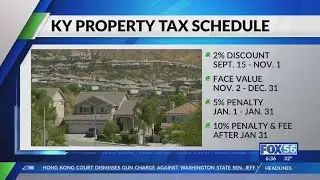 Kentucky property tax payments due soon
