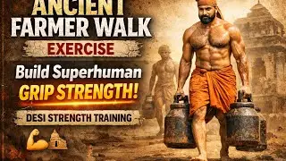 Ancient Farmer Walk Exercise 🔥 Build Superhuman Grip Strength | Desi Strength Training