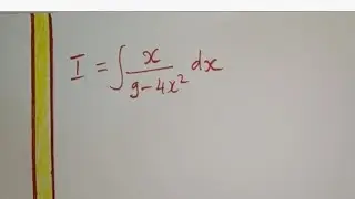 PRIMITIVE de X/9-4x² sum(X/9-4x^2)dx