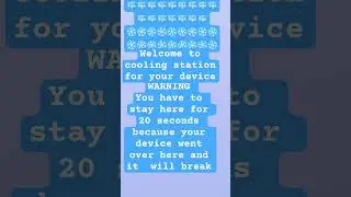WELCOME TO COOLING STATION 🧊