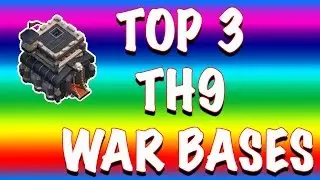 Top 3 Best TH9 War Base 2017 Updated | TH9 Defense Base | Clash Of Clans