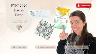 FYIC 2026 День 28 | Фрагмент семени Fivoc | Практика зентангла