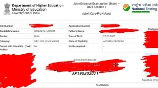 JEE Mains 2026 Admit Card OUT! 🚨 Direct Download Link Here (Official Site Not Updating?)