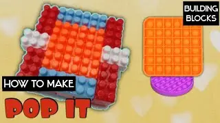 How to make a pop it fidget toys with blocks toys| diy fidget toys pop it