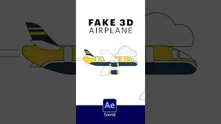 Fake 3D Airplane Animation in After Effects | Easy & Smooth Tutorial ✈️