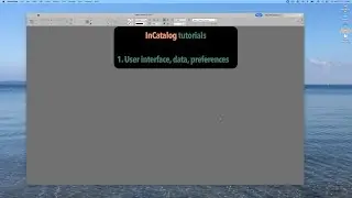 InCatalog tutorial 1