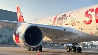 The BRANDNEW Swiss A350! Closeup visit🤩❤️ HB-IFA @FlySWISS 