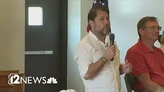 Sen. Ruben Gallego speaks at Iowa town hall