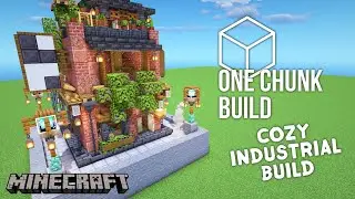 Minecraft One Chunk Build | Cozy Industrial Build [ Subtitles ]