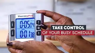 ThermoPro-TM02 Kitchen Timer | Best Digital Kitchen Timer with Dual Countdown Stop Watches Timer