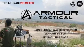 TES AKURASI 201 METER LW POLYGON GERMANY | ARMOUR TACTICAL - MAE SLUG 18gr - 1054 FPS LUAR BIASA