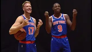 Behind the Scenes With Knicks' RJ Barrett & Iggy Brazdeikis at NBA Rookie Photo Shoot