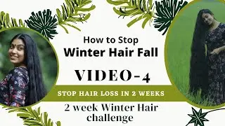winter Hair Challenge | How to stop hair fall at home | Miracle remedy for winter hair fall