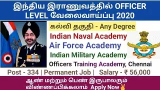 CDS 2 2020 Notification | Tamil | UPSC CDS 2 2020 | Latest Government Jobs 2020 | Tamilnadu Jobs