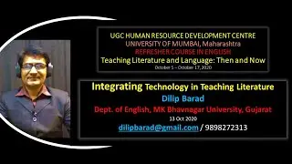 Integrating Technology in Teaching Literature: Dilip Barad