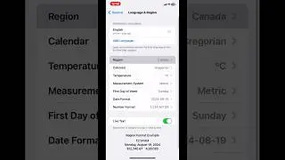 How to change iPhone region setting #usefultips #iphonesettings #ios