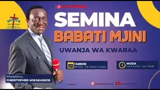 2 - MBINU ZA KUACHILIA NGUVU ZA MUNGU WAKATI UNAOMBA   || Mwl Christopher Mwakasege || Babati 2024