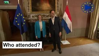 Roberta Metsola Meets Mark Rutte in Dutch Council of Ministers Meeting