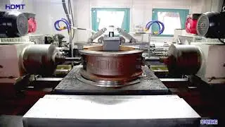 Butterfly valve body turning&drilling&boring&tapping in one machine