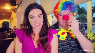 Beautifully broke skank queen convinces retard Rob to dress like a clown.