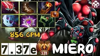 Broodmother Offlane - 856 GPM - MieRo - 7.37e - Immortal Dota