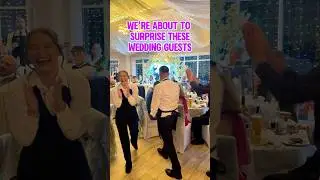 Watch these singing waiters surprise these wedding guests 😳 #thesingalongwaiters #singingwaiters