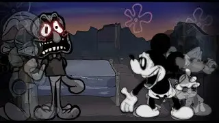 FNF MASHUP: Squidward vs Mickey  [Doomsday x Unknown Suffering x Delusional x Last Day]