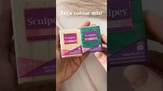 #sculpey #souffle Fiji vibes right here 😍 Comment below for the #polymerclay recipe!