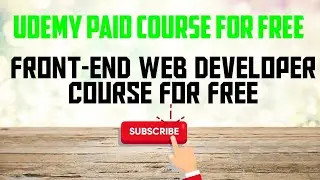 Udemy free course|front-end developer|subscribe for more|Maruti Education|#webdevelopment