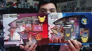 Opening Prime Dragapult & Zacian Lvl. X Premium Collection Box's! Pokemon TCG