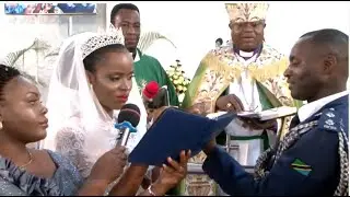IBADA YA  NDOA YA BWANA MSAUGE  NA BI ESTA-ILIYOFUNGWA NA ASKOFU DR. ALEX MALASUSA.