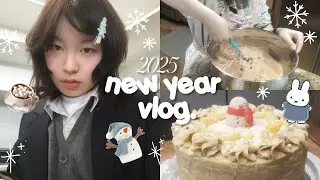 cozy productive NEW YEAR vlog ✴︎｡⋆ | glowup, baking, party